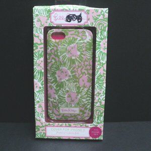 New Lilly Pulitzer Cover for Apple iPhone 5S/5 Sunny Side Lions Green & Pink